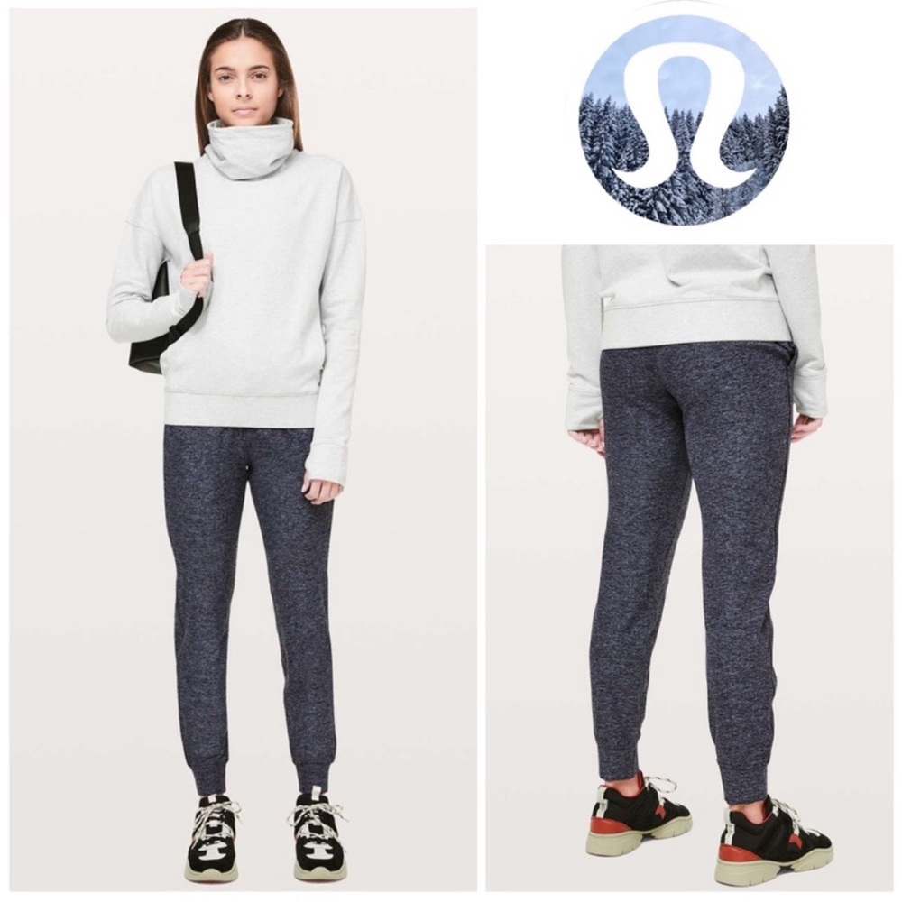 Lululemon Ready To Rulu Pant *Updated 29" in Heathered Gatsby Blue / Black